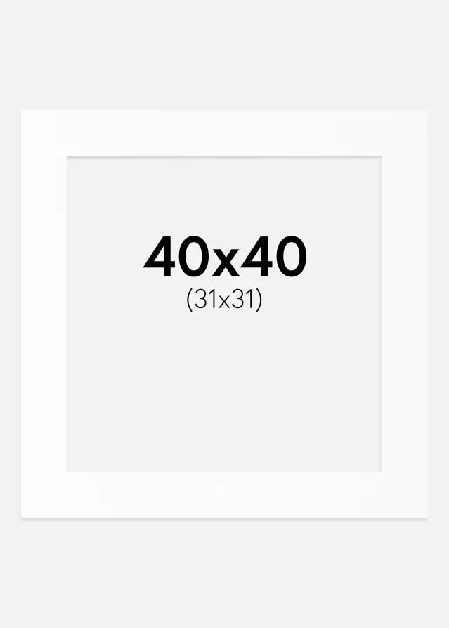 Artlink Mount White Standard (White Core) 40x40 cm (31x31)