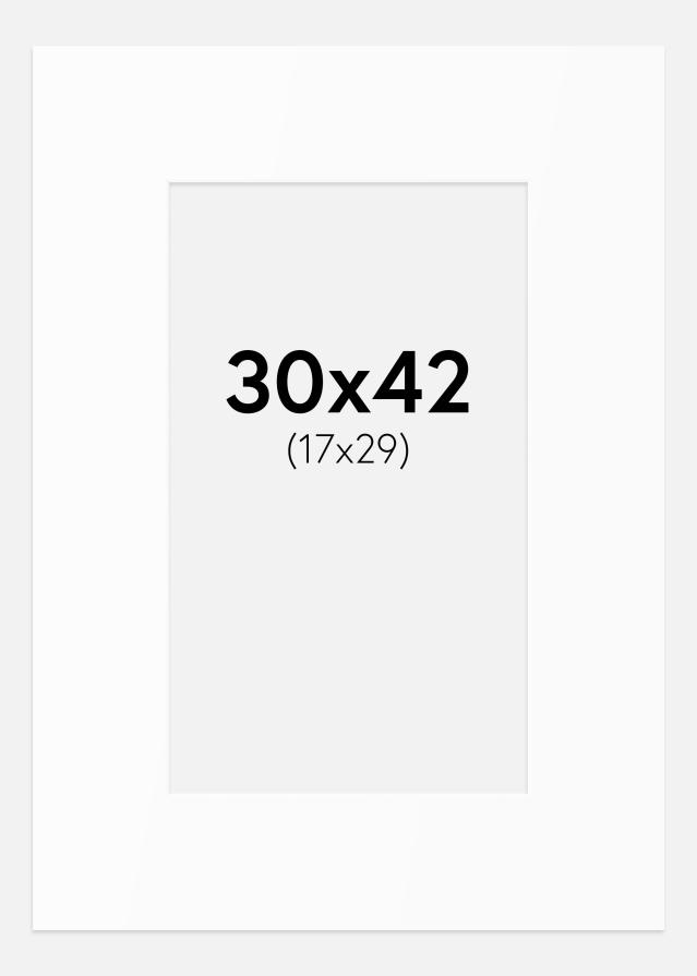 Artlink Mount White Standard (White Core) 30x42 cm (17x29)