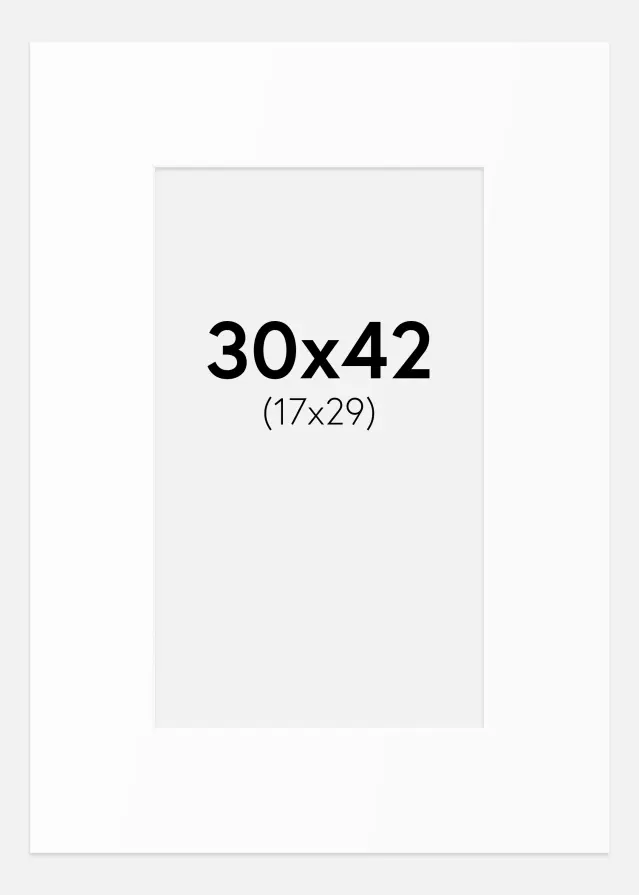 Artlink Mount White Standard (White Core) 30x42 cm (17x29)