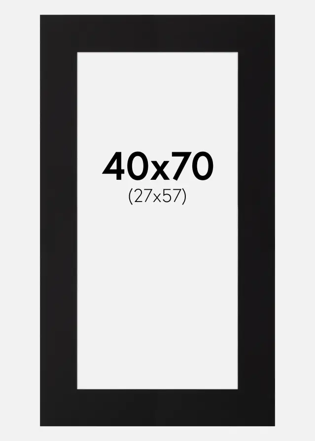 Artlink Mount Black Standard (White Core) 40x70 cm (27x57)
