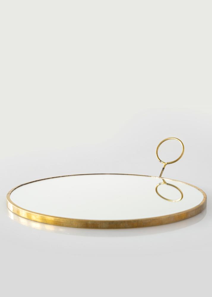 House Doctor Mirror House Doctor Loop Brass 22 cm Ø