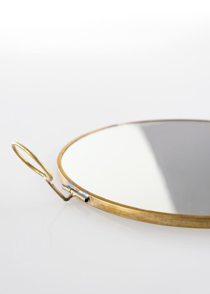 House Doctor Mirror House Doctor Loop Brass 22 cm Ø