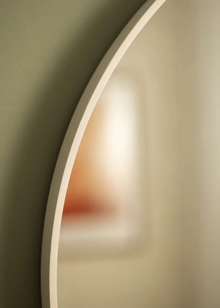 BGA Mirror Reflection White 80 cm Ø
