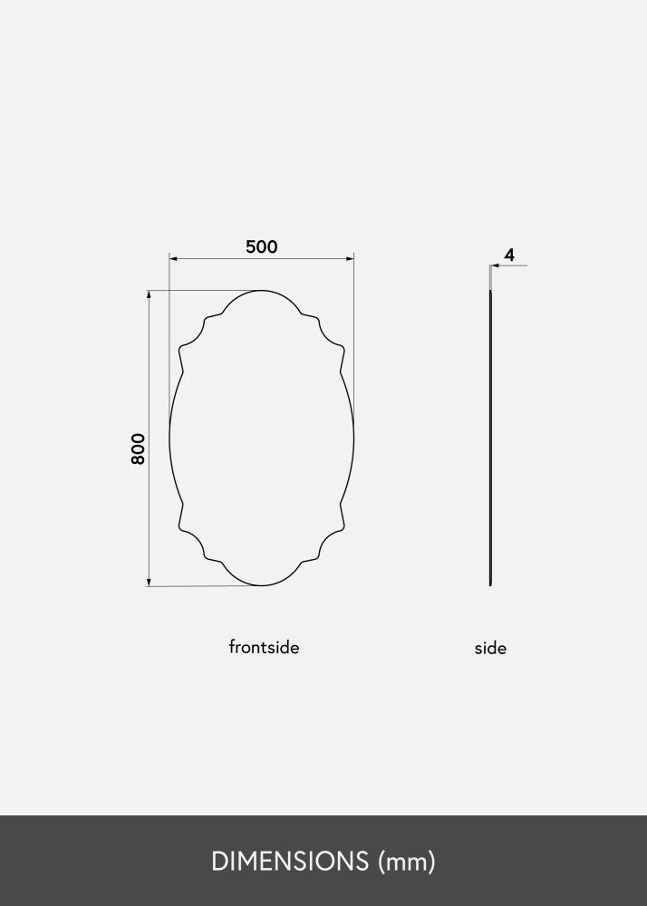 KAILA KAILA Mirror Chique 50x80 cm
