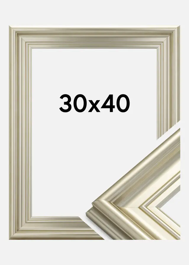 Ramverkstad Frame Mora Premium Silver 30x40 cm