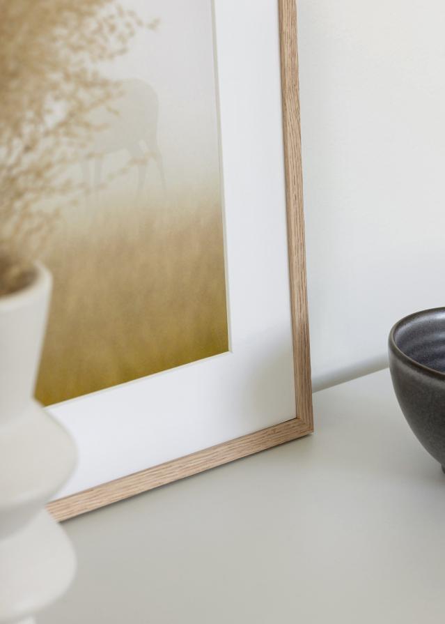 BGA Frame Smal Oak Acrylic Glass 15x15 cm