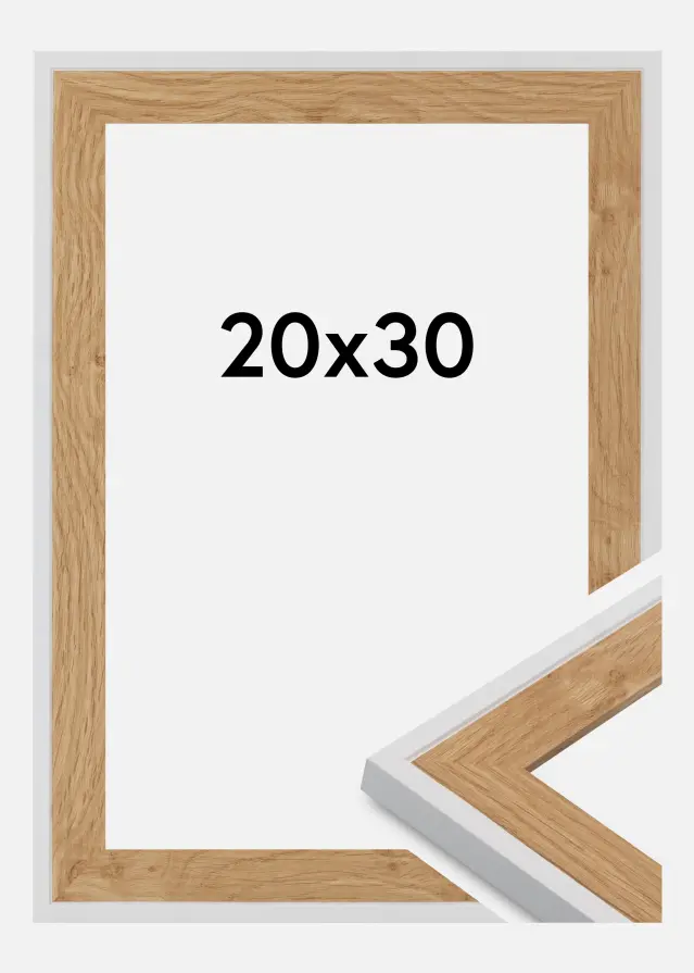 Jämtlands Ramfabrik Frame Clearline Acrylic Glass White 20x30 cm