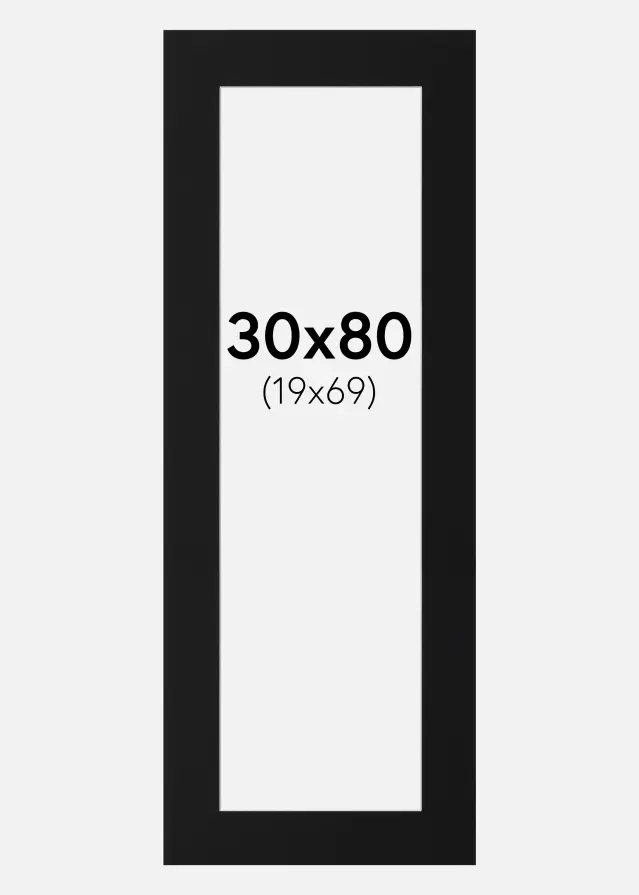 Artlink Mount Black Standard (White Core) 30x80 cm (19x69)