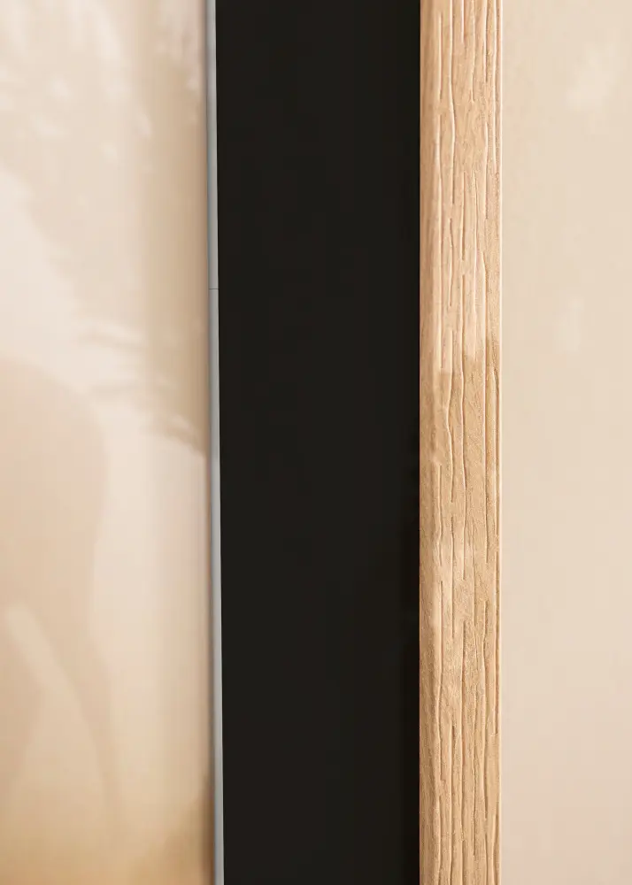 Ram med passepartou Frame Stilren Oak 40x40 cm - Picture Mount Black 30x30 cm