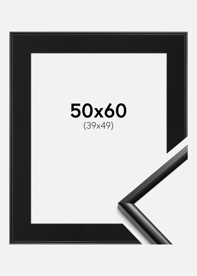 Ram med passepartou Frame New Lifestyle Black 50x60 cm - Picture Mount Black 40x50 cm