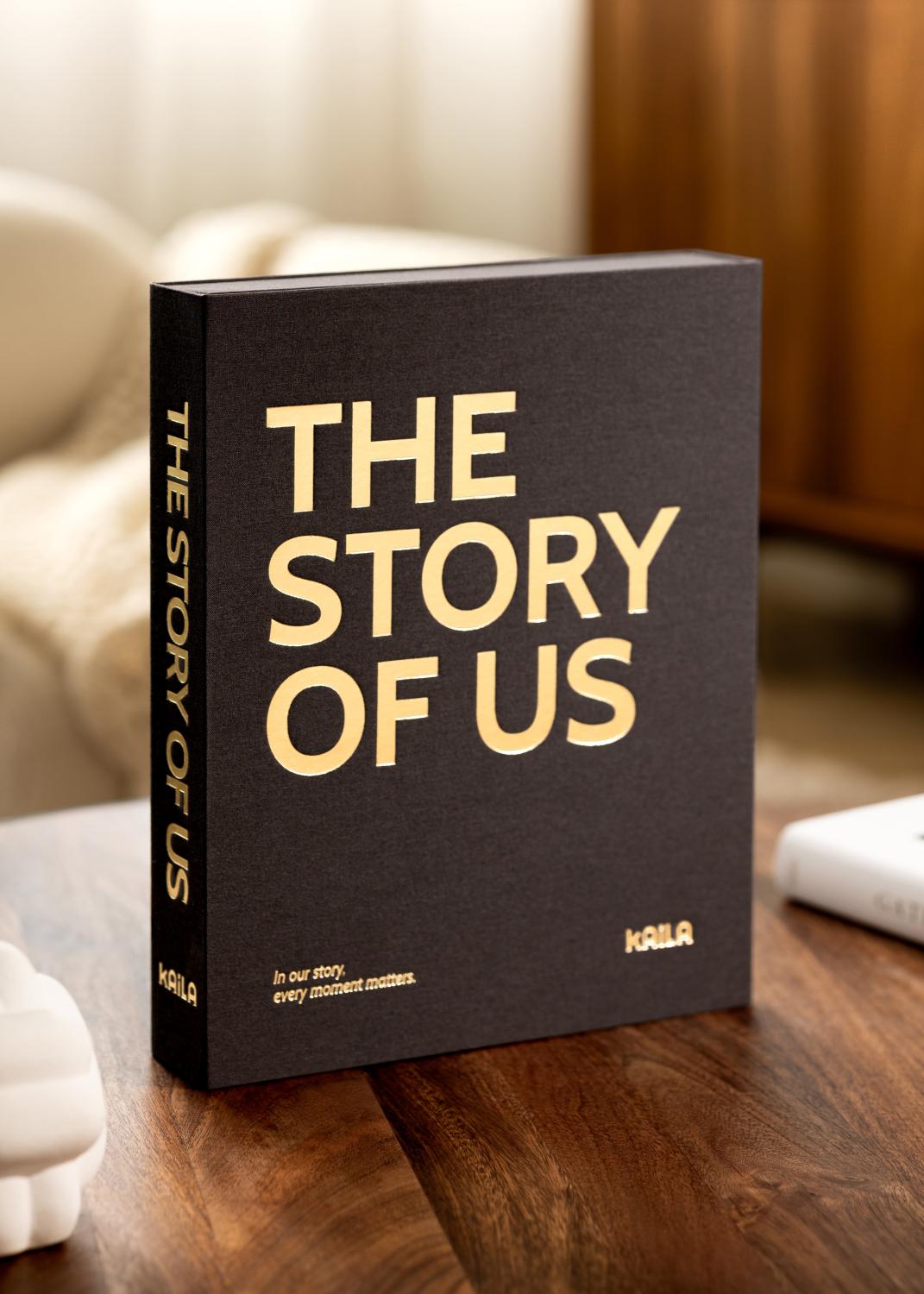 Product Image for KAILA THE STORY OF US Black - Coffee Table Photo Album (60 Black Pages)