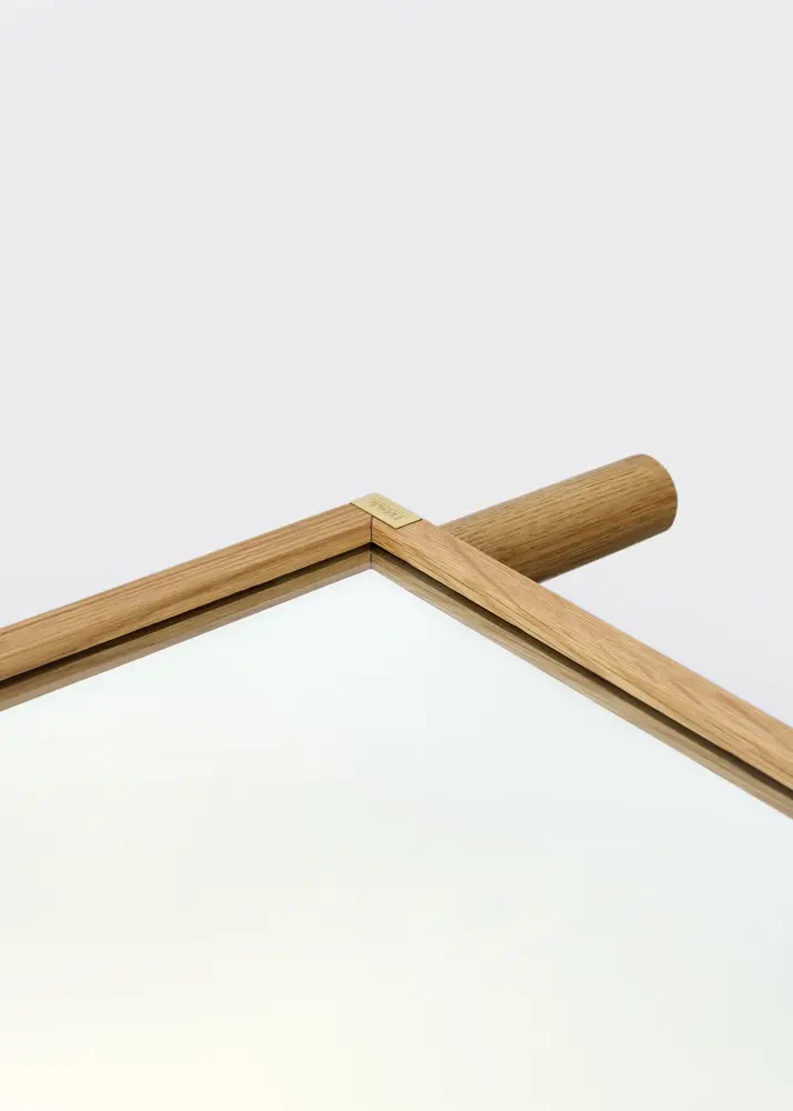 Hübsch Standing mirror Oak 53x188 cm