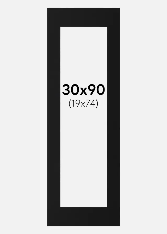 Artlink Mount Black Standard (White Core) 30x90 cm (19x74)