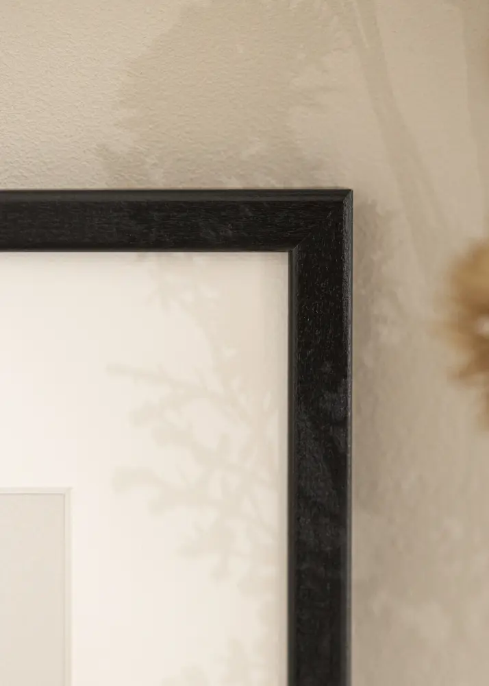 Ram med passepartou Frame Kaspar Black 50x50 cm - Picture Mount White 40x40 cm