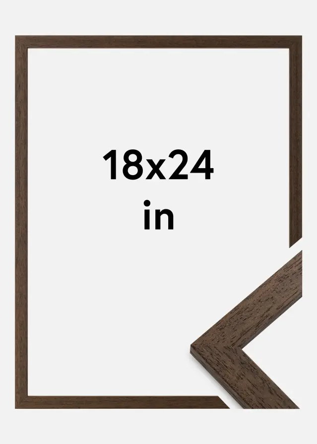 Galleri 1 Frame Brown Wood Acrylic glass 18x24 inches (45.72x60.96 cm)