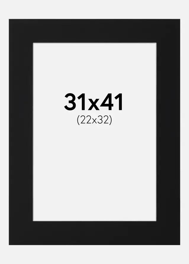 Artlink Mount Black Standard (White Core) 31x41 cm (22x32)