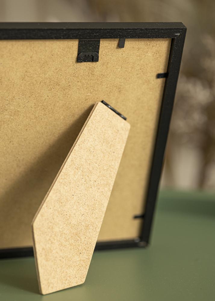 Ram med passepartou Frame Kaspar Black 15x20 cm - Picture Mount White 11x15 cm