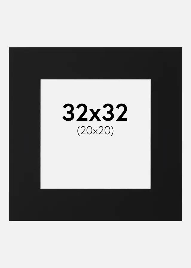 Artlink Mount Black Standard (White Core) 32x32 cm (20x20)