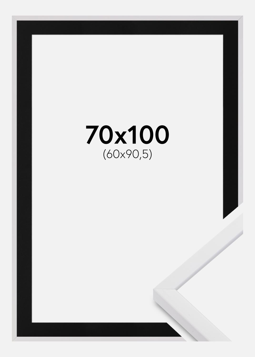 Product Image for Frame E-Line Wide White 70x100 cm - Picture Mount Black 61x91.5 cm