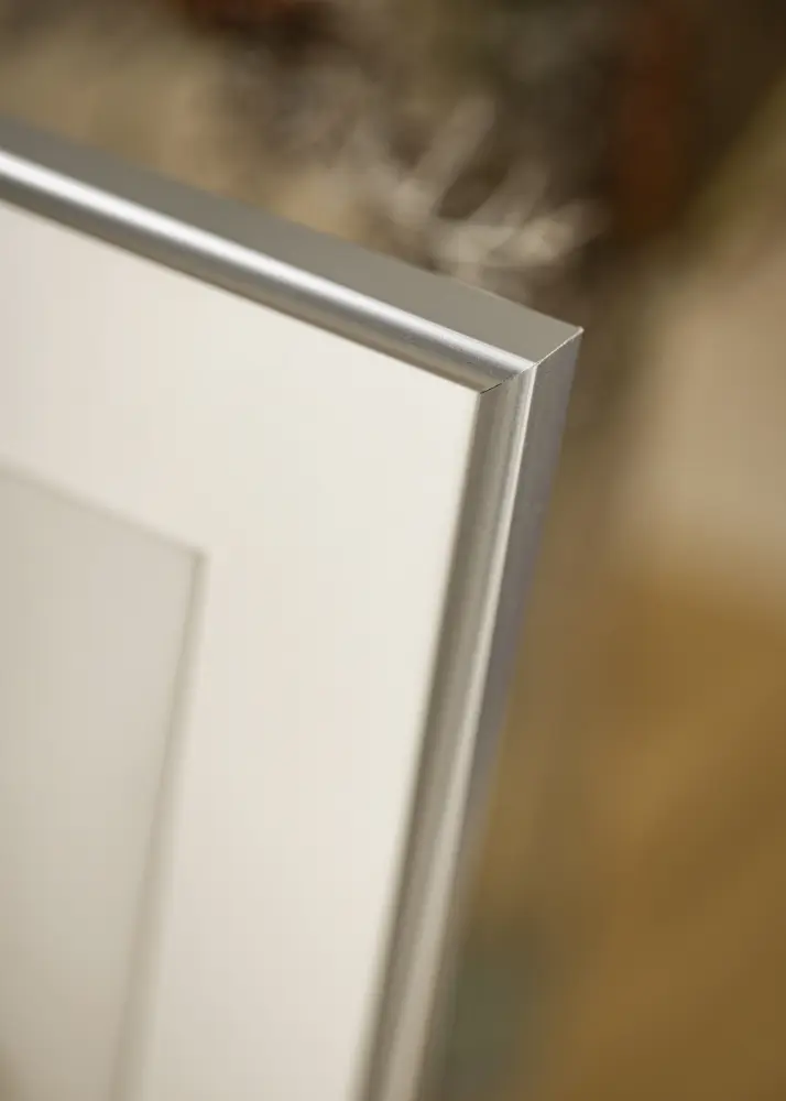 Ram med passepartou Frame Victoria Silver 70x100 cm - Picture Mount White 60x90 cm