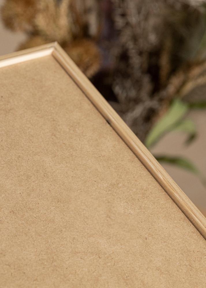 Ram med passepartou Frame Galant Oak 50x50 cm - Picture Mount Black 35x35 cm