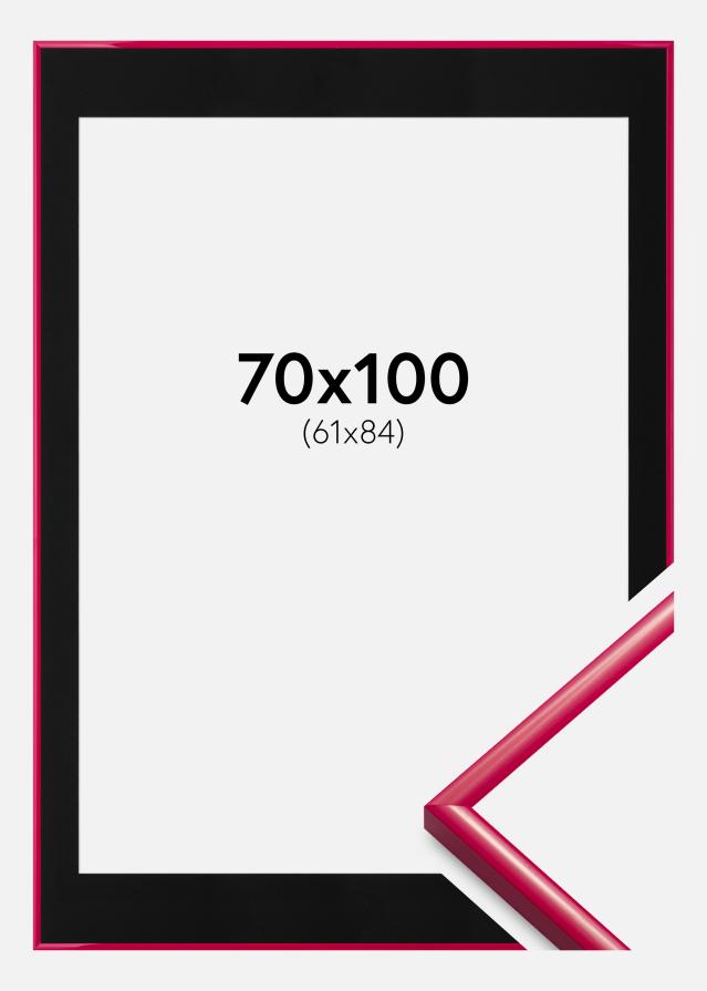 Ram med passepartou Frame New Lifestyle Rose 70x100 cm - Picture Mount Black 62x85 cm