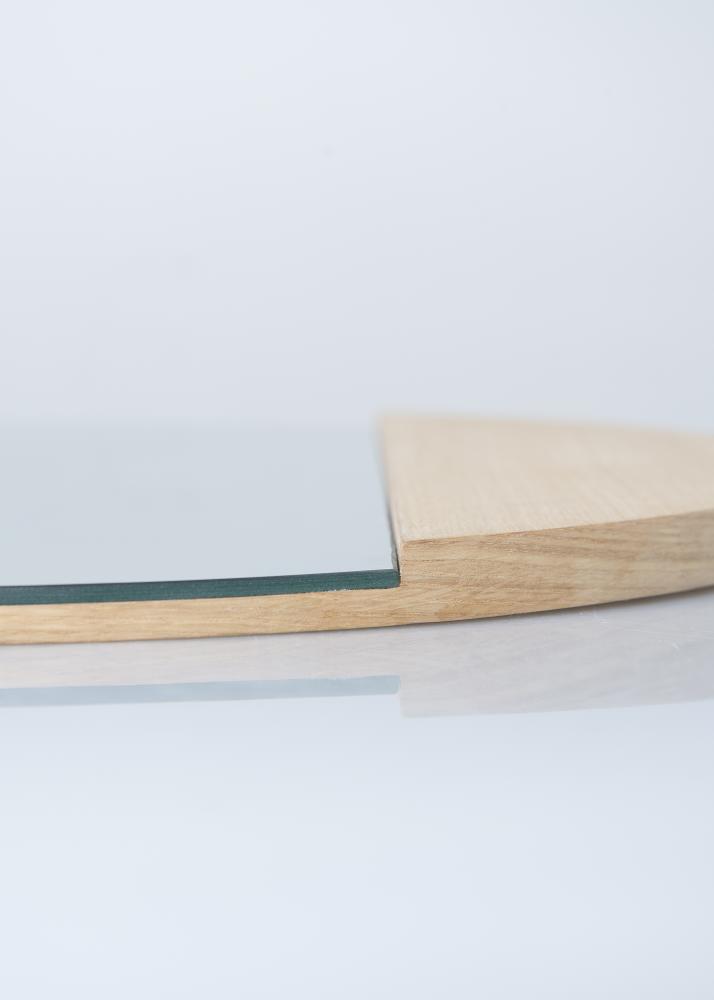 Hübsch Mirror Circle Oak 50 cm Ø