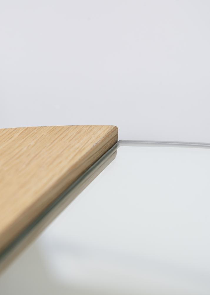 Hübsch Mirror Circle Oak 50 cm Ø