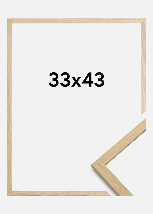 Galleri 1 Frame Edsbyn Acrylic glass Oak 33x43 cm
