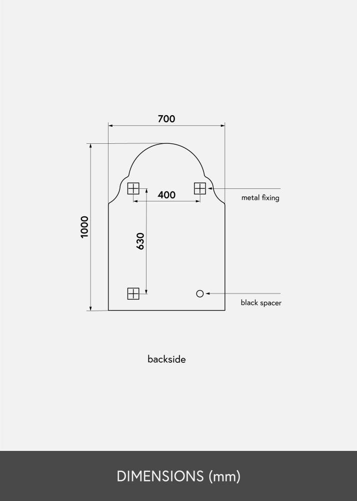 KAILA KAILA Mirror Oriental 70x100 cm