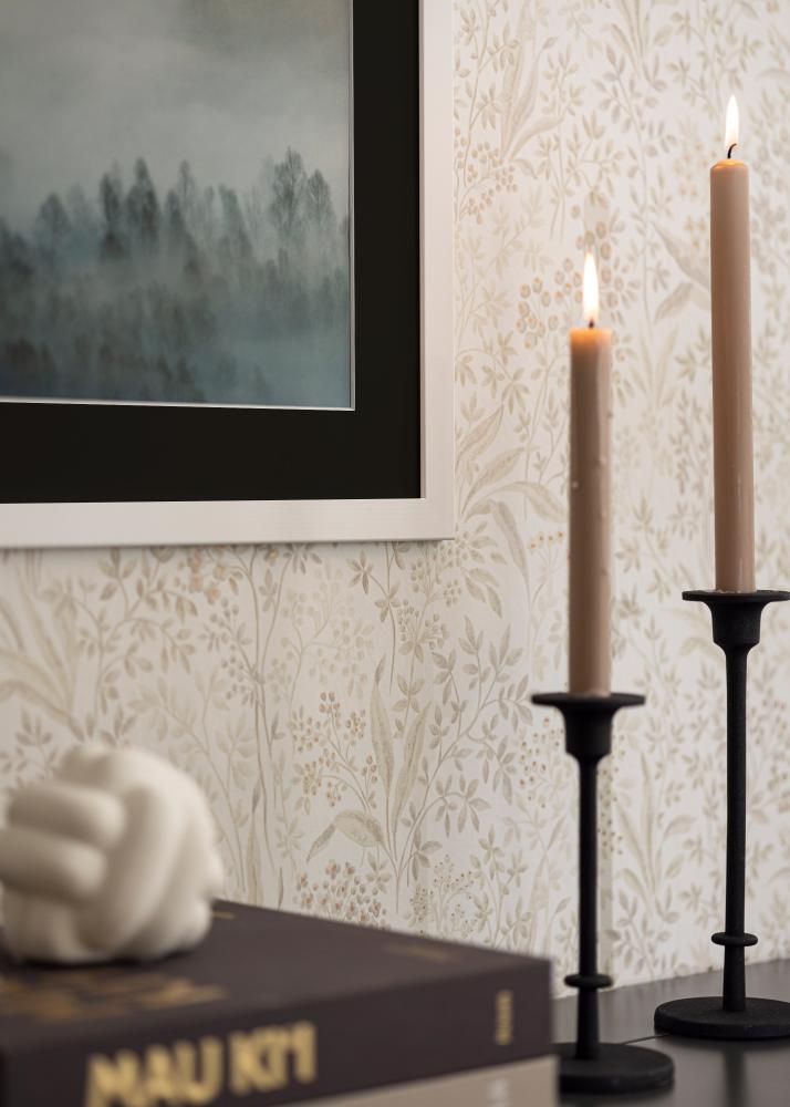 Ram med passepartou Frame Trendline White 60x70 cm - Picture Mount Black 50x56 cm