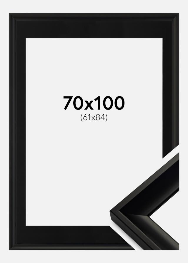 Ram med passepartou Frame Öjaren Black 70x100 cm - Picture Mount Black 62x85 cm