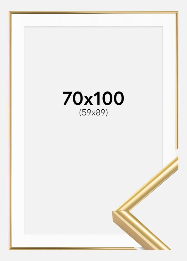 Ram med passepartou Frame Victoria Gold 70x100 cm - Picture Mount White 60x90 cm