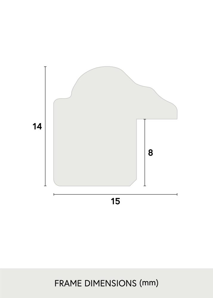 Galleri 1 Frame Horndal Acrylic glass Walnut 40x40 cm