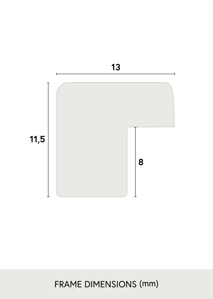 Galleri 1 Frame Edsbyn Acrylic glass Silver 10x12 inches (25.4x30.48 cm)