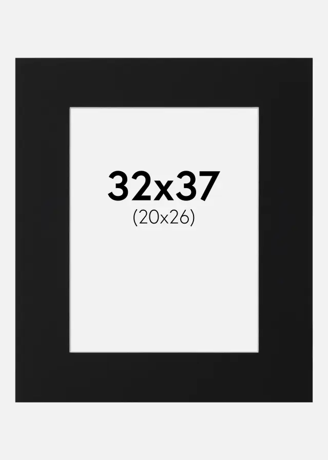 Artlink Mount Black Standard (White Core) 32x37 cm (20x26)