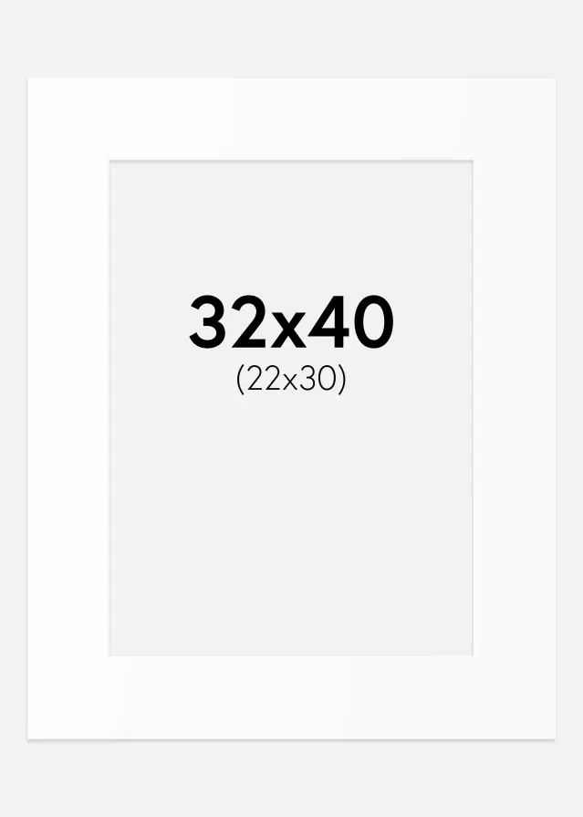 Artlink Mount White Standard (White Core) 32x40 cm (22x30)