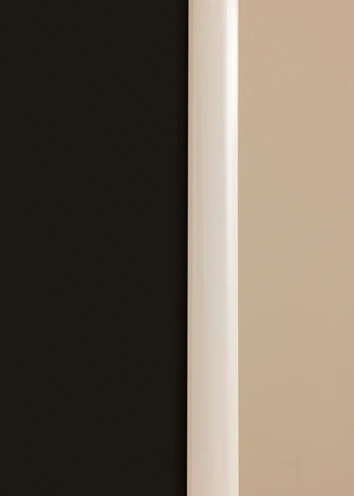 Ram med passepartou Frame New Lifestyle White 40x50 cm - Picture Mount Black 29.7x42 cm (A3)