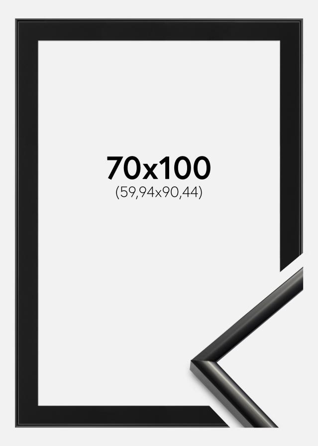 Ram med passepartou Frame New Lifestyle Black 70x100 cm - Picture Mount Black 24x36 inches