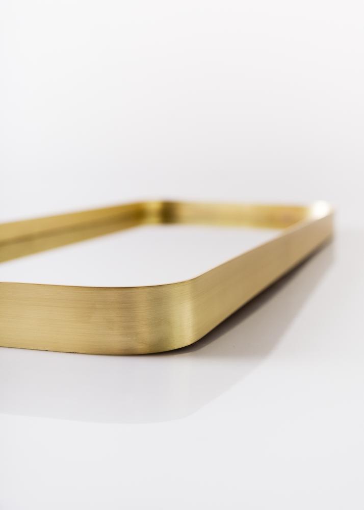 Hübsch Mirror Square Brass 31x76 cm