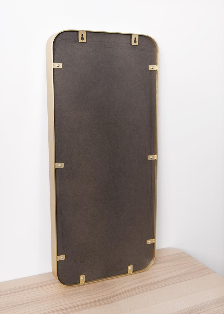 Hübsch Mirror Square Brass 31x76 cm