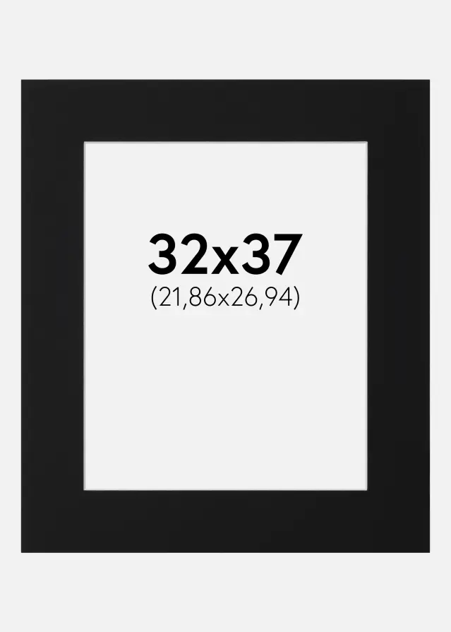 Artlink Mount Black Standard (White Core) 32x37 cm (21,86x26,94)
