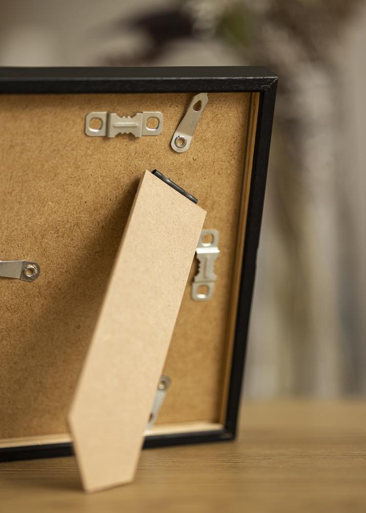 Ram med passepartou Frame E-Line Black 13x18 cm - Picture Mount White 7x10 cm