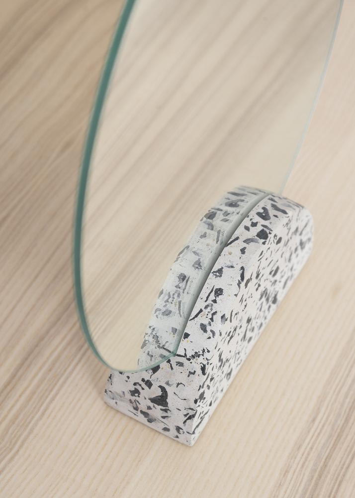 Hübsch Table mirror Terrazzo ll White