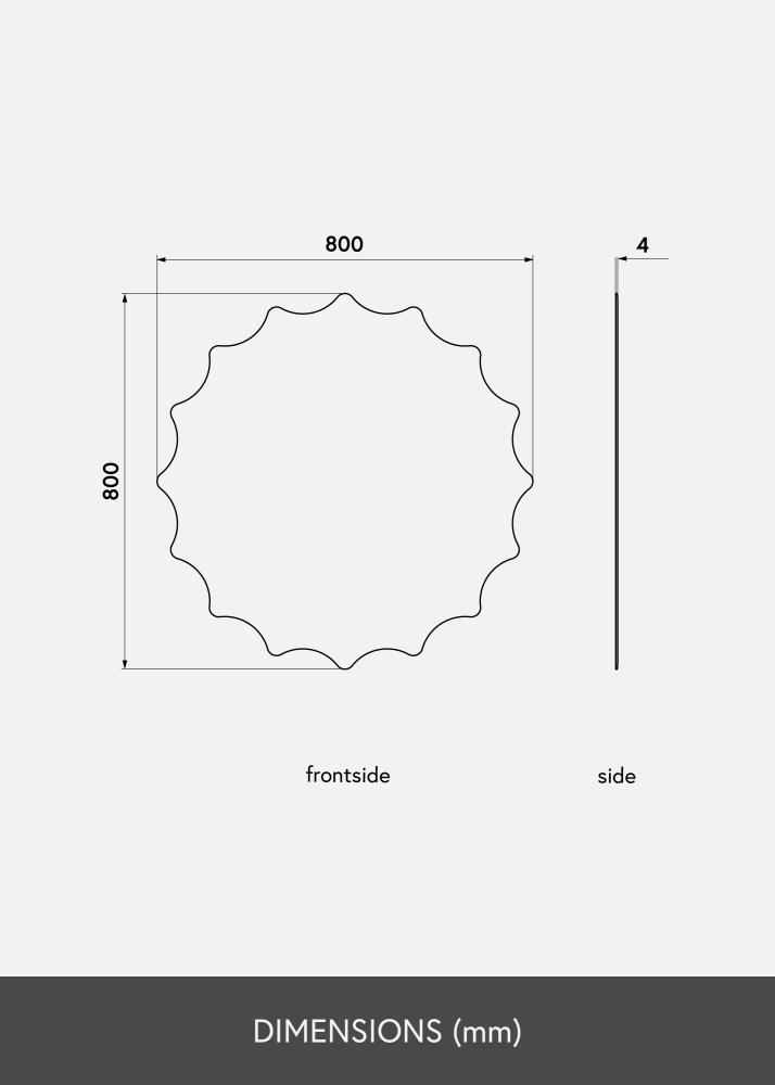 KAILA KAILA Mirror Sun 80 cm Ø