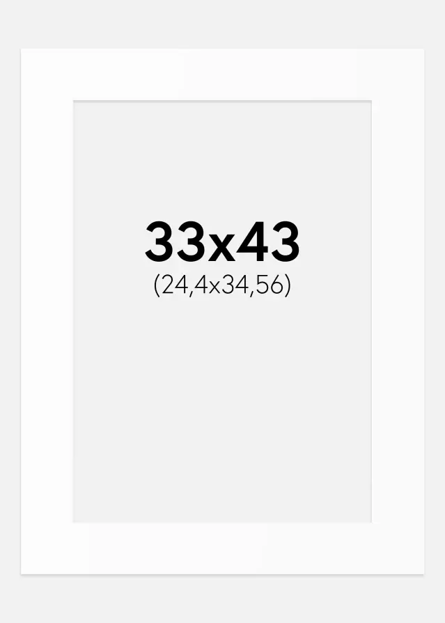 Artlink Mount White Standard (White Core) 33x43 cm (24,4x34,56)