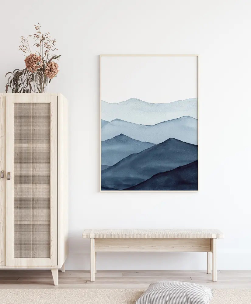Bildverkstad Abstract Blue Poster