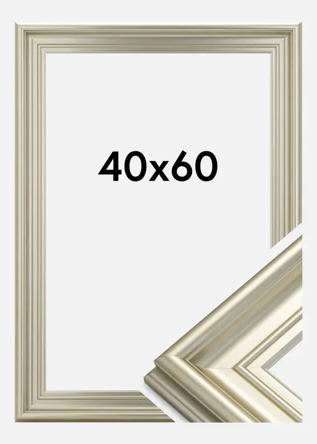 Ramverkstad Frame Mora Premium Silver 40x60 cm