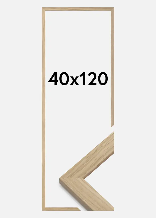 Galleri 1 Frame Oak Wood Acrylic glass 40x120 cm
