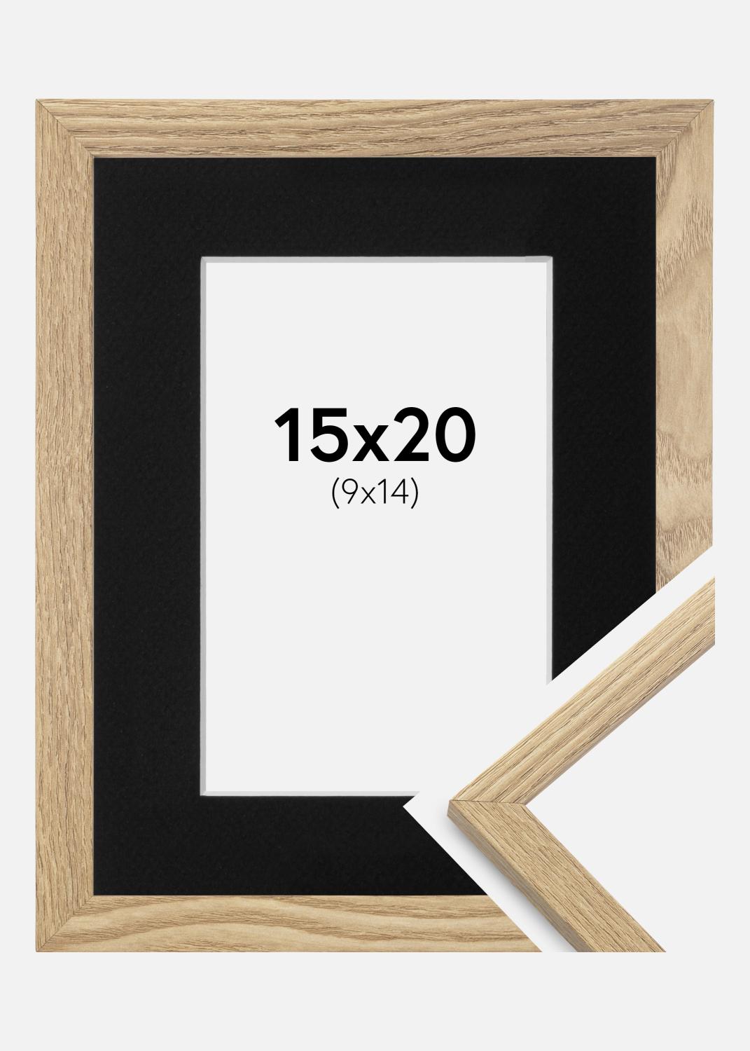 Product Image for Frame Trendy Oak 15x20 cm - Picture Mount Black 10x15 cm